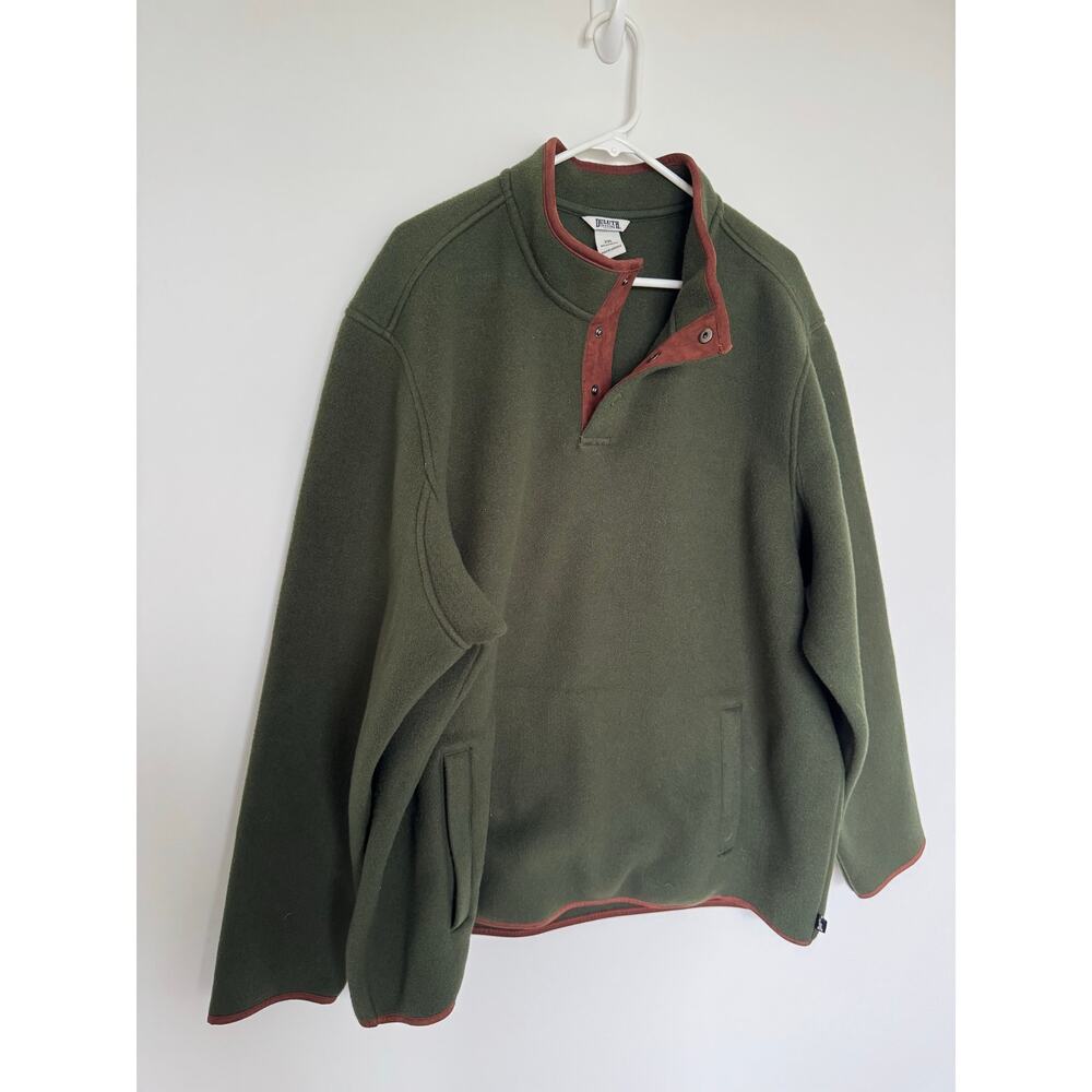 Duluth Trading Co. Men’s Green Fleece Pullover Jacket